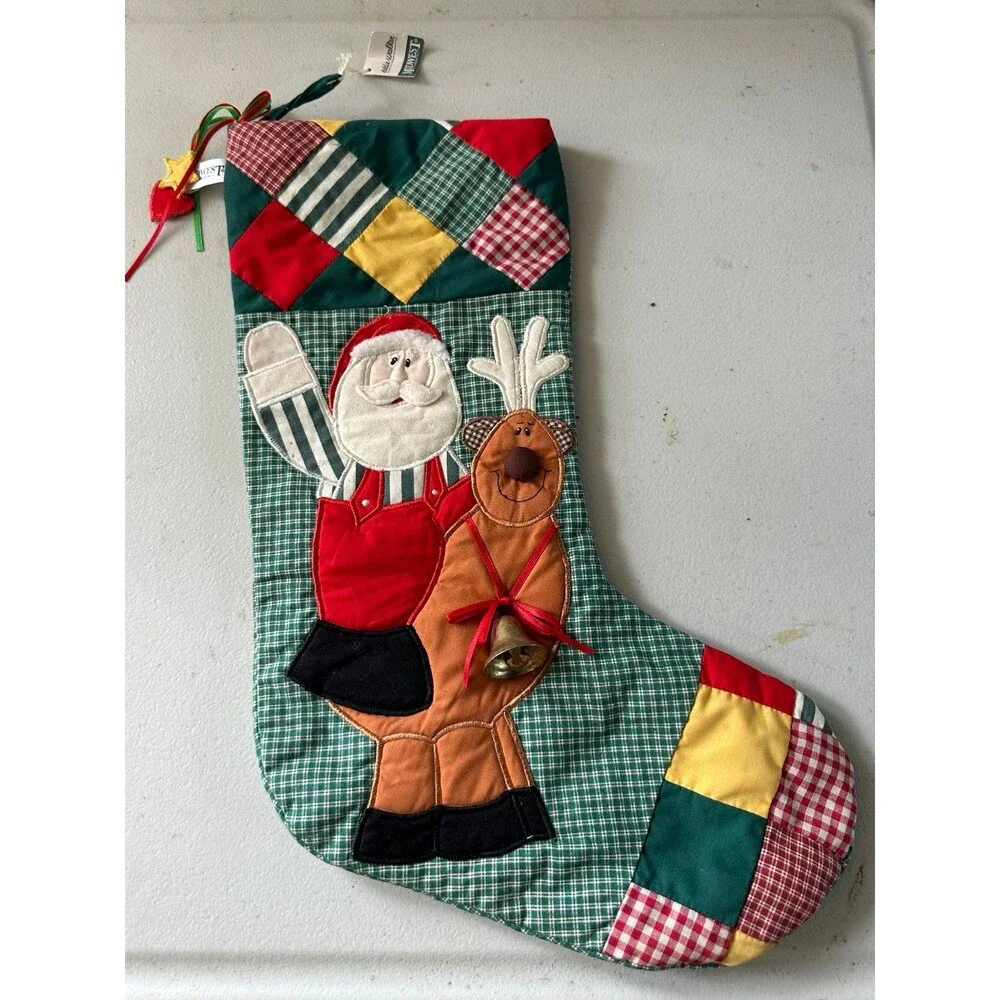 NWT Eddie Walker Midwest Of Cannon Falls Vintage Embroidered Christmas Stocking